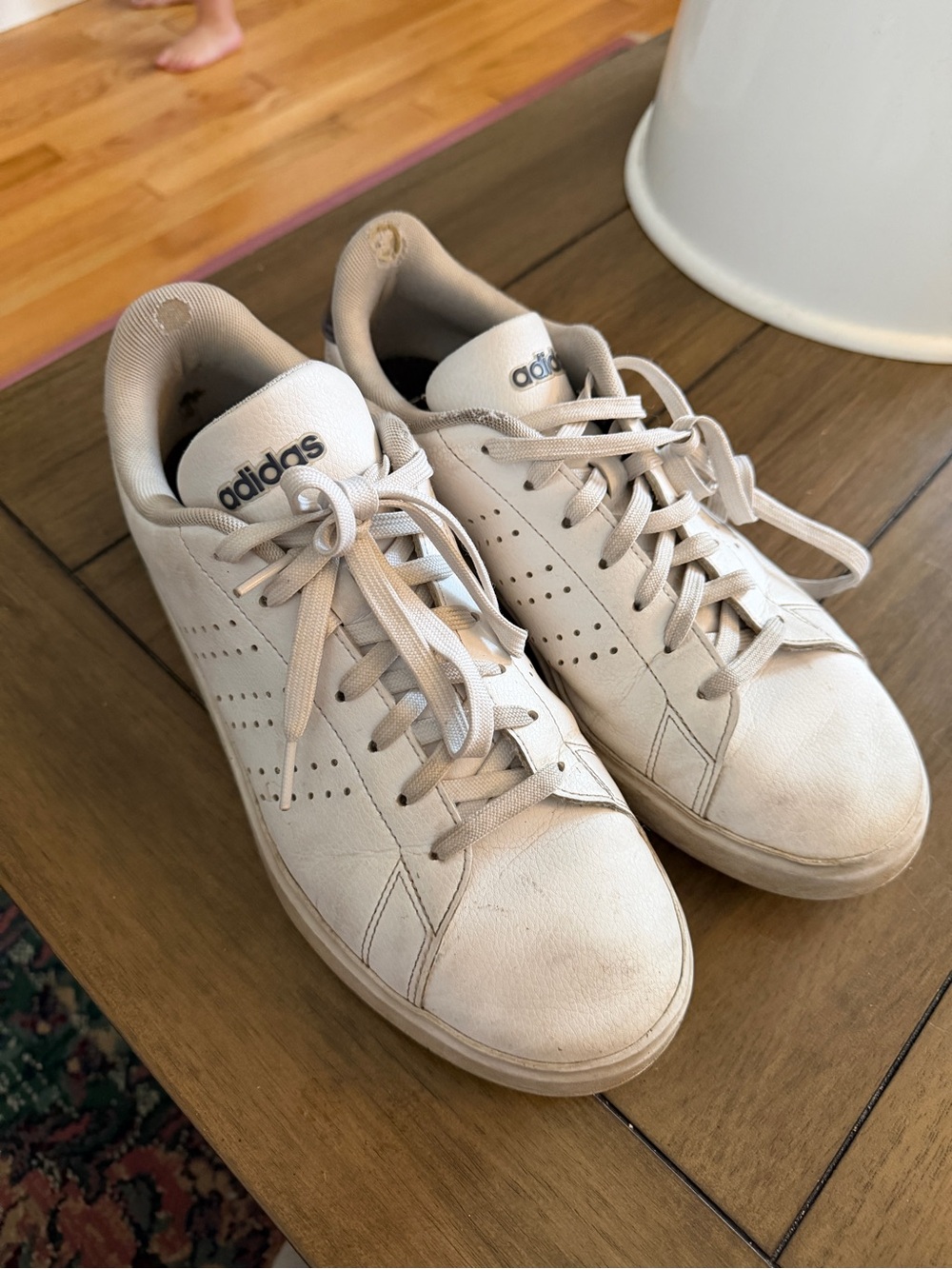 Adidas Cloudfoam Women’s White Sneakers Sz 10
